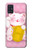 S3025 Pink Maneki Neko Lucky Cat Case For Samsung Galaxy A51