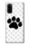 S2355 Paw Foot Print Case For Samsung Galaxy S20