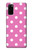 S2358 Pink Polka Dots Case For Samsung Galaxy S20