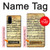 S2667 The Fowler Mozart Music Sheet Case For Samsung Galaxy S20