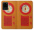 S2780 Vintage Orange Bakelite Radio Case For Samsung Galaxy S20 Plus, Galaxy S20+