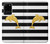 S2882 Black and White Striped Gold Dolphin Case For Samsung Galaxy S20 Plus, Galaxy S20+