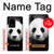 S1072 Panda Bear Case For Samsung Galaxy S20 Ultra