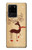 S3081 Wooden Raindeer Graphic Printed Case For Samsung Galaxy S20 Ultra
