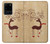 S3081 Wooden Raindeer Graphic Printed Case For Samsung Galaxy S20 Ultra