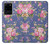 S3265 Vintage Flower Pattern Case For Samsung Galaxy S20 Ultra