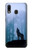 S0935 Wolf Howling in Forest Case For Samsung Galaxy A20, Galaxy A30