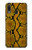 S3365 Yellow Python Skin Graphic Print Case For Samsung Galaxy A20, Galaxy A30