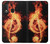 S0493 Music Note Burn Case For Samsung Galaxy A20e
