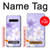 S2361 Purple White Flowers Case For LG V60 ThinQ 5G