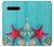 S3428 Aqua Wood Starfish Shell Case For LG V60 ThinQ 5G