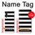 S1596 Black and White Striped Case For LG Velvet