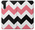 S1849 Pink Black Chevron Zigzag Case For LG Velvet