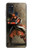 S0796 Japan Red Samurai Case For Samsung Galaxy A21s
