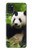S1073 Panda Enjoy Eating Case For Samsung Galaxy A21s