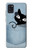 S2641 Pocket Black Cat Case For Samsung Galaxy A21s