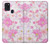 S3036 Pink Sweet Flower Flora Case For Samsung Galaxy A21s