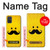 S1145 Yellow Mustache Sun Case For Samsung Galaxy A71 5G [for A71 5G only. NOT for A71]