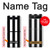 S2297 Black and White Vertical Stripes Case For Samsung Galaxy Z Flip 5G