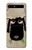 S2826 Cute Cartoon Unsleep Black Sheep Case For Samsung Galaxy Z Flip 5G