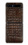 S2850 Brown Skin Alligator Graphic Printed Case For Samsung Galaxy Z Flip 5G