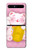 S3025 Pink Maneki Neko Lucky Cat Case For Samsung Galaxy Z Flip 5G