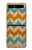 S3033 Vintage Wood Chevron Graphic Printed Case For Samsung Galaxy Z Flip 5G