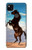 S0934 Wild Black Horse Case For Google Pixel 4a
