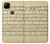S2504 Vintage Music Sheet Case For Google Pixel 4a