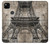 S3416 Eiffel Tower Blueprint Case For Google Pixel 4a