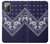 S3357 Navy Blue Bandana Pattern Case For Samsung Galaxy Note 20