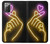 S3512 Cute Mini Heart Neon Graphic Case For Samsung Galaxy Note 20