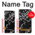 S2544 Japanese Kimono Style Black Flower Pattern Case For Samsung Galaxy Note 20 Ultra, Ultra 5G