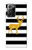 S2794 Black and White Striped Deer Gold Sparkles Case For Samsung Galaxy Note 20 Ultra, Ultra 5G