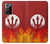 S2803 Fire Red Devil Spear Symbol Case For Samsung Galaxy Note 20 Ultra, Ultra 5G