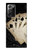 S3231 Vintage Royal Straight Flush Cards Case For Samsung Galaxy Note 20 Ultra, Ultra 5G