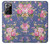 S3265 Vintage Flower Pattern Case For Samsung Galaxy Note 20 Ultra, Ultra 5G