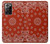 S3355 Bandana Red Pattern Case For Samsung Galaxy Note 20 Ultra, Ultra 5G