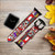 CA0213 Hanafuda Japanese Flower Card Leather & Silicone Smart Watch Band Strap For Apple Watch iWatch