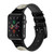CA0221 Wolf Howling at The Moon Leather & Silicone Smart Watch Band Strap For Apple Watch iWatch