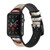 CA0385 Neil Armstrong White Astronaut Space Suit Leather & Silicone Smart Watch Band Strap For Apple Watch iWatch