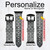 CA0524 Silver Fish Scale Leather & Silicone Smart Watch Band Strap For Apple Watch iWatch