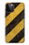 S2231 Yellow and Black Line Hazard Striped Case For iPhone 12, iPhone 12 Pro