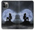 S2668 Mermaid Silhouette Moon Night Case For iPhone 12, iPhone 12 Pro