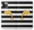 S2882 Black and White Striped Gold Dolphin Case For iPhone 12, iPhone 12 Pro