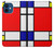 S0157 Composition Red Blue Yellow Case For iPhone 12 mini