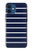 S2767 Navy White Striped Case For iPhone 12 mini