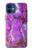 S2907 Purple Turquoise Stone Case For iPhone 12 mini