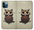 S0360 Coffee Owl Case For iPhone 12 Pro Max