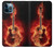 S0415 Fire Guitar Burn Case For iPhone 12 Pro Max